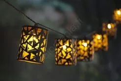 LED-aurinkovaloketju 10xE12/3,65m IP44 Lämmin Valkoinen