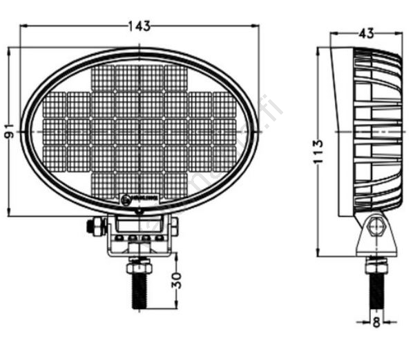 LED-auton Kohdevalo OSRAM LED/32W/10-30V IP68 5700K - Image 6
