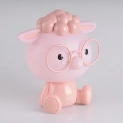 LED Dimming Lasten Yövalo LED / 2,5W / 230V Lammas Vaaleanpunainen