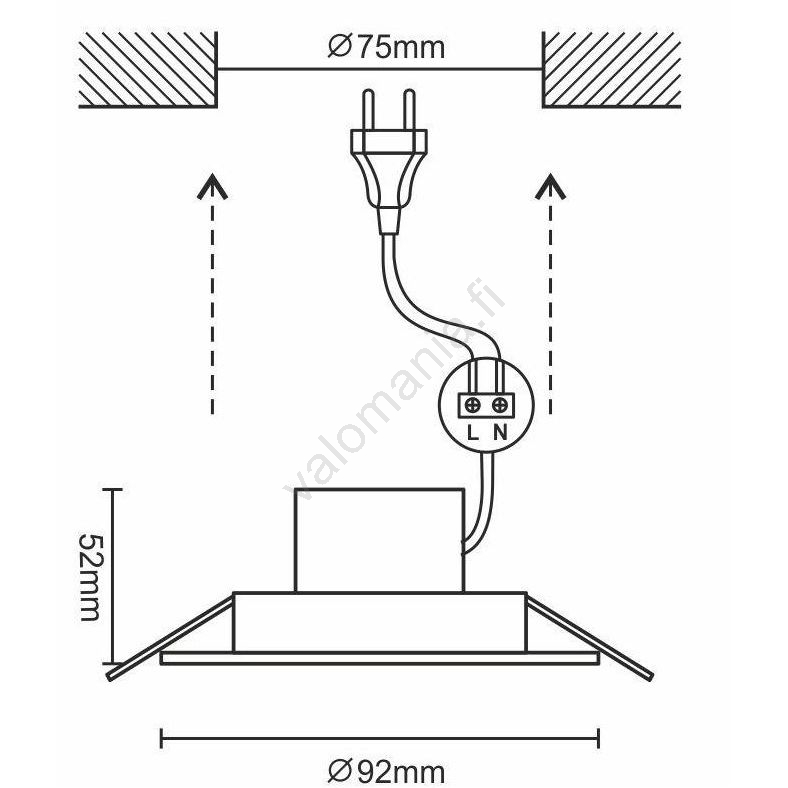 Nedes LED Himmennettävä Kylpyhuonevalo LED/7W/230V 3000K-6500K Wi-Fi Tuya IP44
