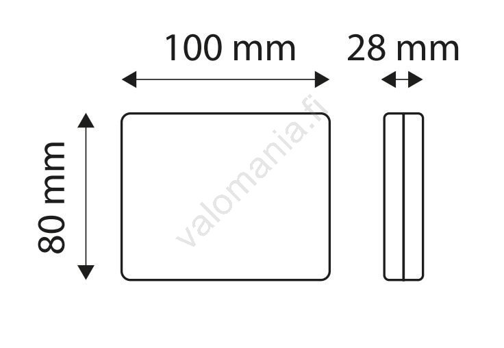 LED-peruutusvalo SINGLE LED/1W/12V IP67 Hopea - Image 2