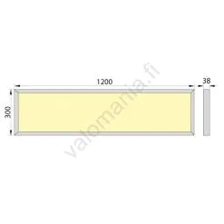 LED Pinta-asennettava Paneeli OREGA LED/40W/230V 4000K IP40