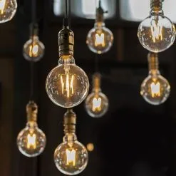 LED-polttimo FILAMENT G125 E27/12W/230V 2200K