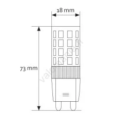 LED Polttimo G9/7W/230V 3000K