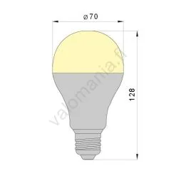 LED-polttimo LEDSTAR A70 E27/18W/230V 3000K