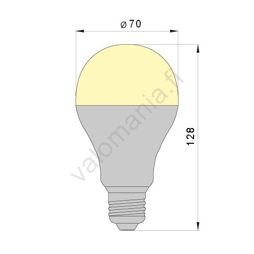 LED-polttimo LEDSTAR A70 E27/18W/230V 3000K