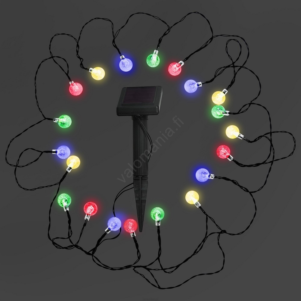 LED RGB-aurinkokennovalaisin 20xLED / 1xAAA / 1.2V / 300mAh IP44 Hämäräanturilla - Image 2