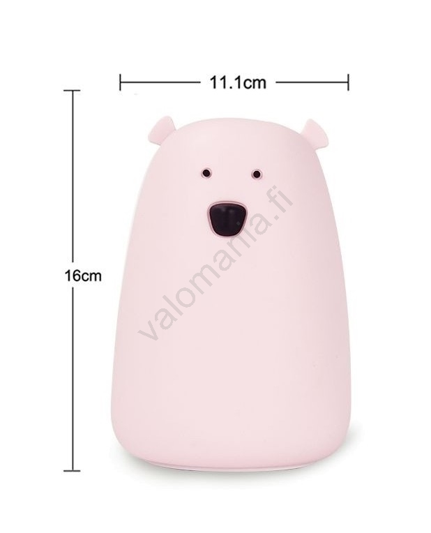 LED RGB Lasten Kosketusvalaisin KARHU LED / 0,8W / 5V Sininen + USB - Image 6