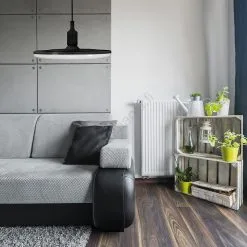 LED-riippuvalaisin KIKI 1xE27/15W/230V Musta