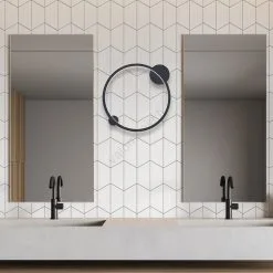 LED-seinävalaisin Kylpyhuoneeseen SATURNO LED/25W/230V Halk. 50 Cm IP44 Antrasiitti