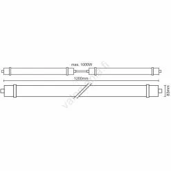 Nedes LED-työvalo Anturilla LED/40W/180-265V IP65 4000K