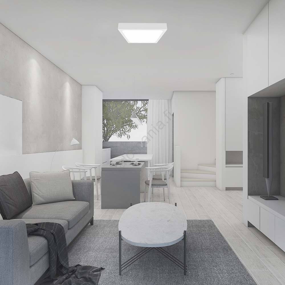 LED Ulkokattovalaisin Anturilla LED/30W/230V 4000K IP44 Valkoinen