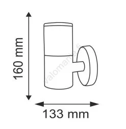 LED-ulkoseinävalaisin COLLUM 1xLED/3,6W/230V IP44