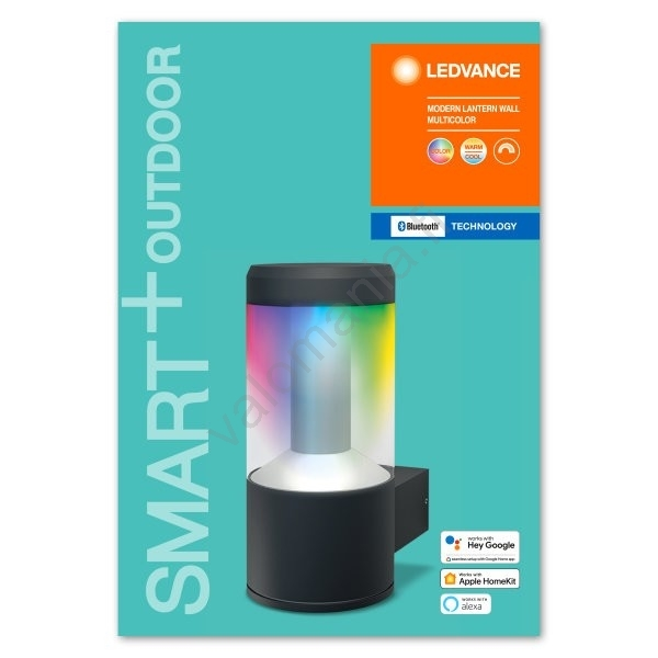 Ledvance -LED RGBW Himmennettävä Seinävalaisin SMART + MODERN LED / 12W / 230V IP44 Bluetooth - Image 4