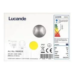 Lucande - LED Upotettava Ulkovalo HELENE LED/3W/230V IP67