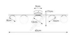 Markslöjd 108066 - Kylpyhuoneen Kattovalo PURO 5xG9/20W/230V IP44
