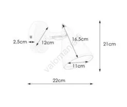 Markslöjd 108084 - Kylpyhuoneen Seinävalaisin FJÄLLBACKA 1xG9/20W/230V IP44