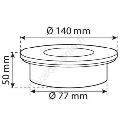 LED Aurinkokenno Tulvavalo Anturilla LED / 0,12W / 2xAAA IP67 Ruostumaton Pyöreä
