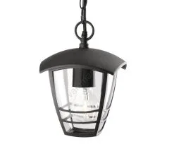 Philips - Ulkoriippukattokruunu 1xE27/60W/230V Musta IP44