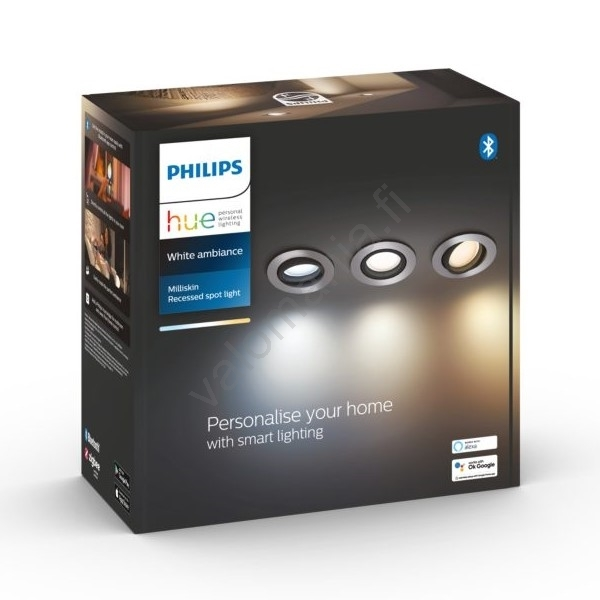 Philips - SETTI 3x LED Himmennettävä Upotettava Valo Hue MILLISKIN 1xGU10/5,7W/230V 2200-6500K - Image 8