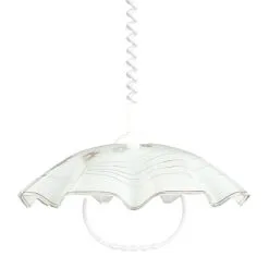 Prezent 45 - Alas Vedettävä Kattokruunu LYRA GLASS 1xE27/60W/230V