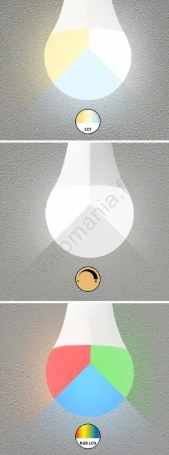 Rabalux - LED RGB Himmennettävä Polttimo C37 E14/5W/230V Wi-Fi 3000-6500K