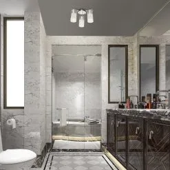 Rabalux - Kristallinen Kylpyhuoneen Kattovalo 3xE14/40W/230V IP44