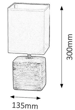 Rabalux - Pöytävalaisin 1xE14/40W/230V