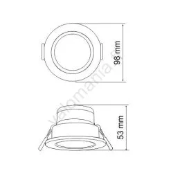 Riippuva LED-kattovalaisin VENUS LED/7W/230V
