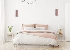 Riippuvalaisin AVALO 2xE27/60W/230V Vaaleanpunainen