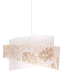 Riippuvalaisin BROOKLYN 1xE27 / 40W / 230V Valkoinen/messinki