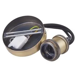 Sähköjohto VINTAGE E27 Messinki