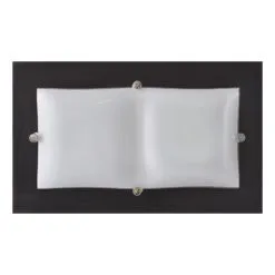 Seinävalaisin 2xE27/20W/230V Wenge