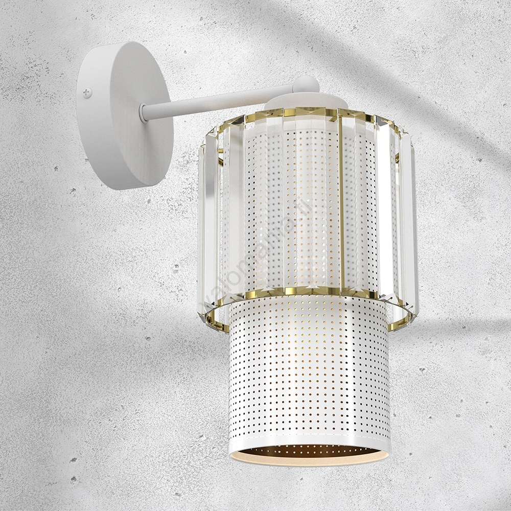 Seinävalaisin BLANCO 1xE27/60W/230V Valkoinen