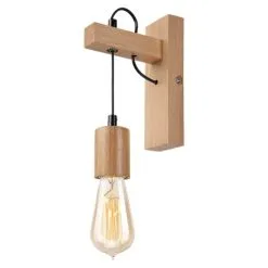 Seinävalaisin LEON 1xE27/60W/230V Tammi