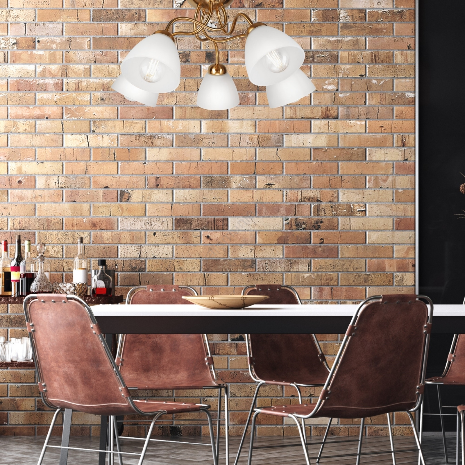 Seinävalaisin MIRANDA 1xE27/60W/230V Kulta - Image 2