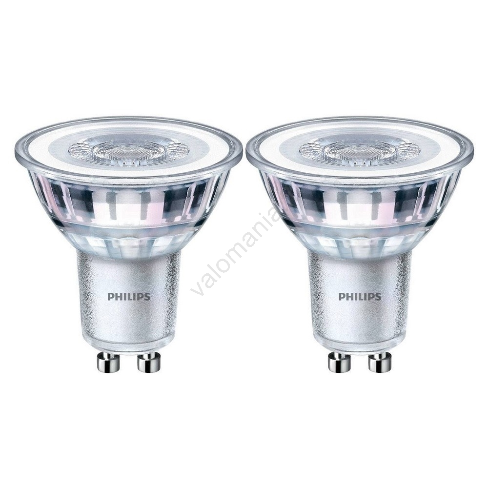 SETTI 2x LED-polttimo Philips GU10/4,6W/230V 2700K