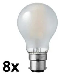 SETTI 8x LED Polttimo A60 B22/7W/230V 2700K