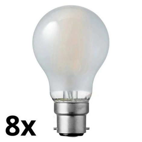 SETTI 8x LED Polttimo A60 B22/7W/230V 2700K