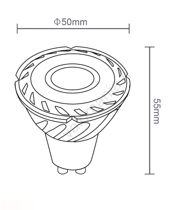 Sinclair - LED-polttimo GU10/5W/230V 4000K