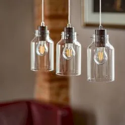 Kattokruunu Narulla ALESSANDRO 3xE27/60W/230V Pyökki - FSC-sertifioitu