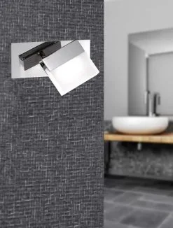 Wofi 4501.01.01.0044 - Kylpyhuoneen LED-kohdevalo SONETT LED/4W/230V IP23