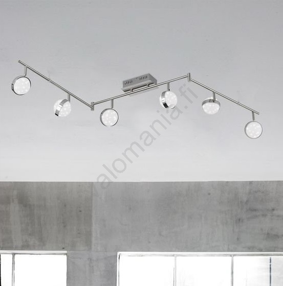 Wofi 9241.06.54.6000 - LED -himmennettävä Kohdevalo MONDE 6xLED / 6W / 230V